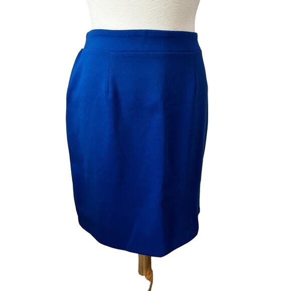 Vintage Chadwicks Ocean Blue Turtleneck Top & Mini Skirt Retro 2pc Set Women 10P - Picture 5 of 6